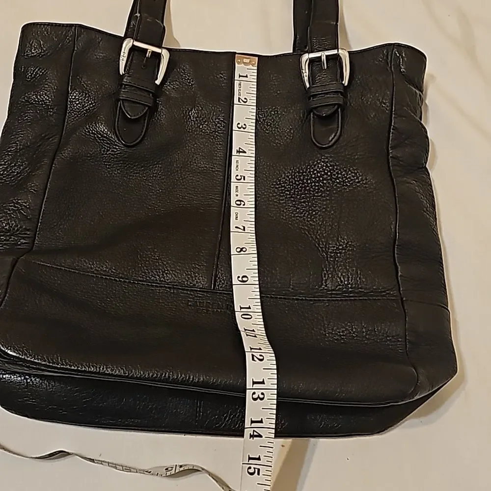 Ralph Lauren black   Classic black leather  bag